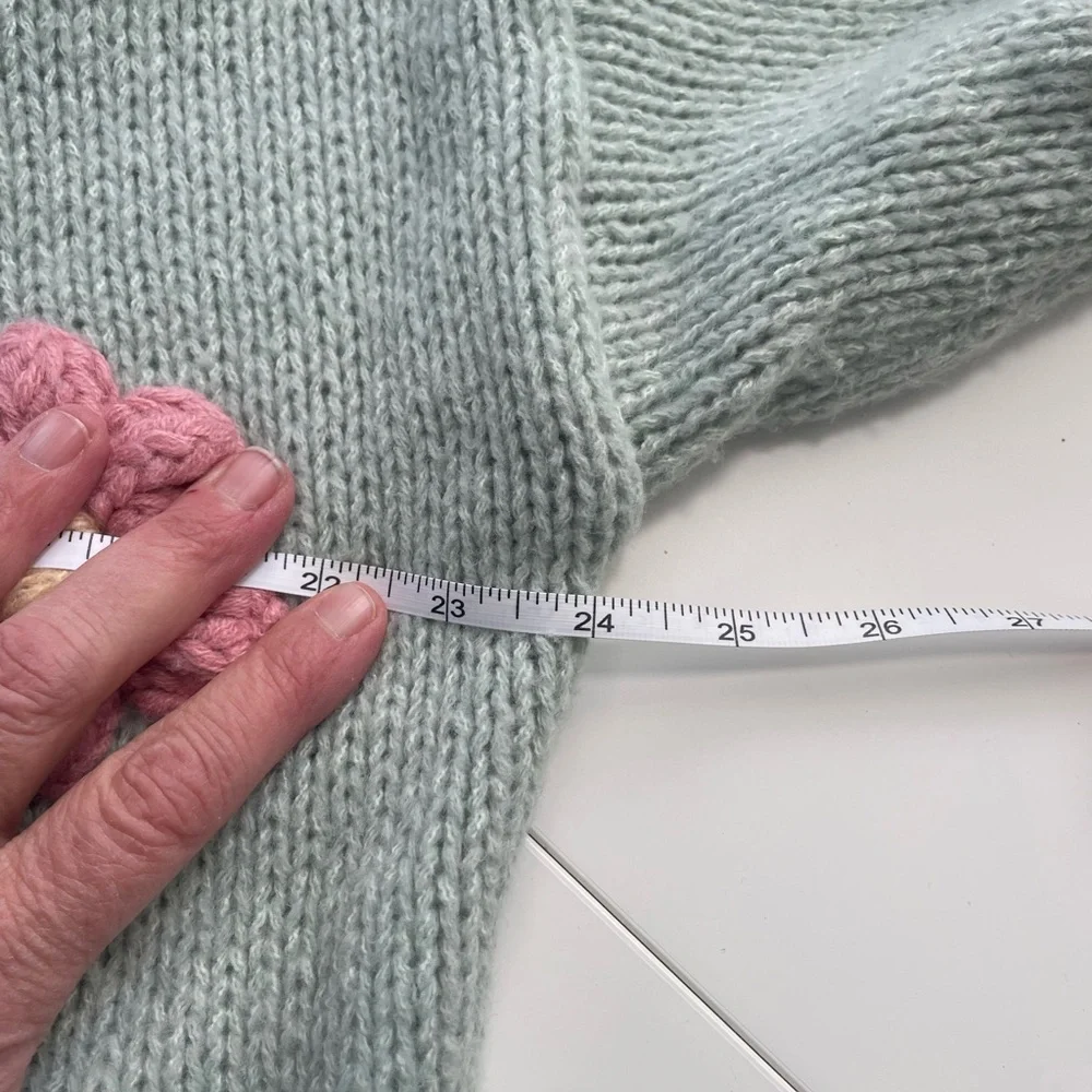 Floral Embroidered Cardigan - Green - Picture 3 of 7